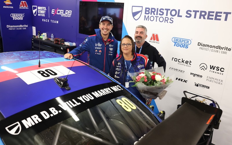 Team Bristol Street Motors Helps BTCC Race Fan Make Unique Proposal